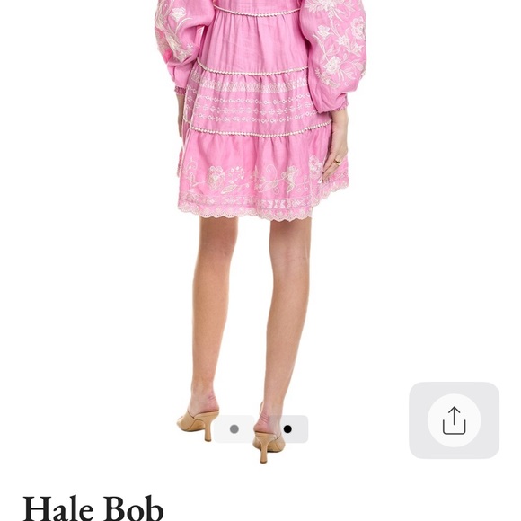 Hale Bob Linen Mini Dress - Beautiful Pink - Picture 5 of 9